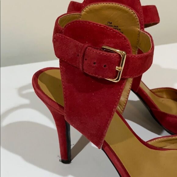 Nine West Red Suede Sandals - Picture 7 of 9